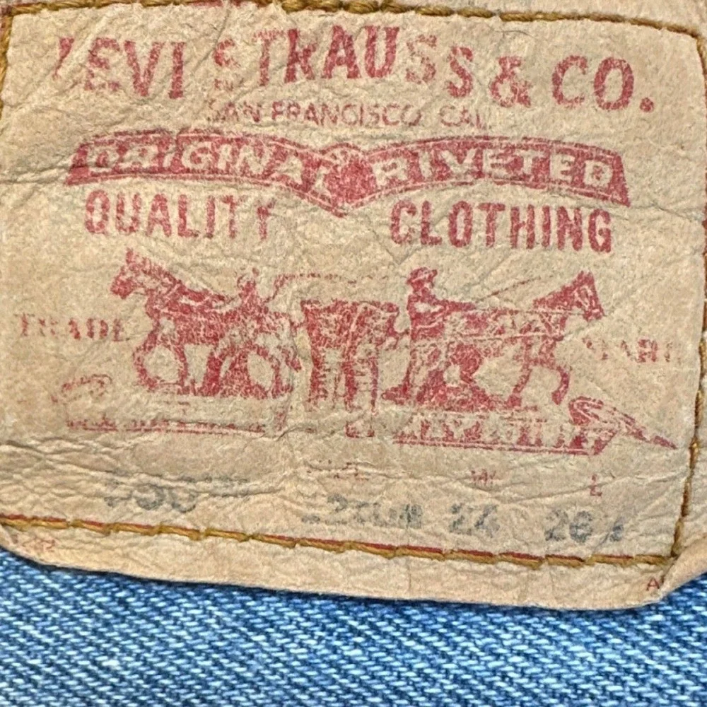Levi's 550 Jeans Kid 12 Slim 24x26 Light Blue Excellent Straight High Rise Denim